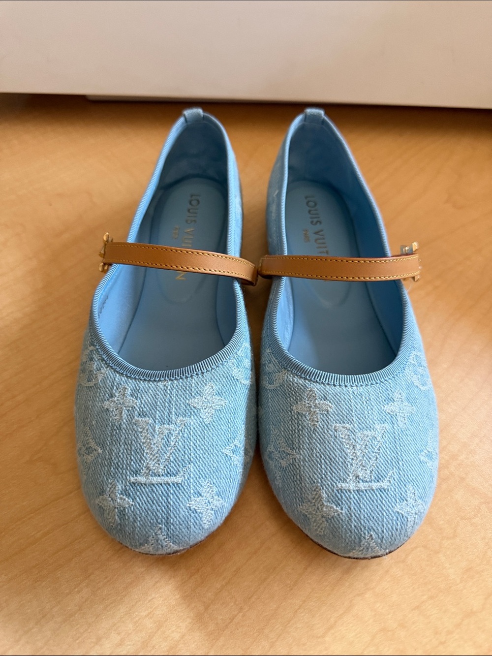 Louis Vuitton Light Romy Monogram Denim Flats